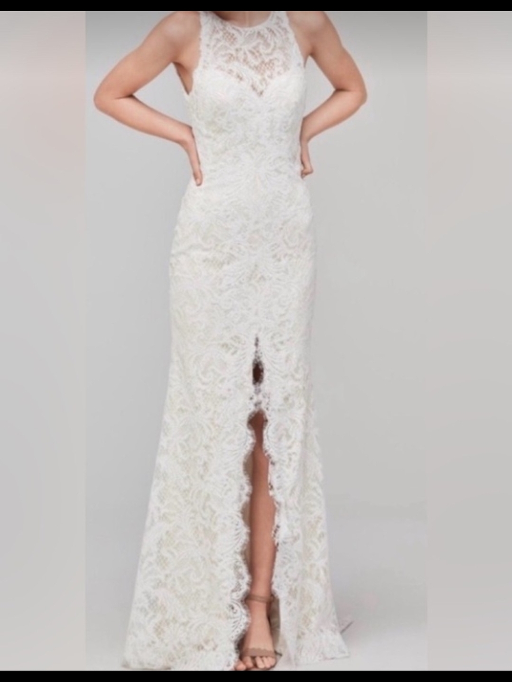 Willowby By Watters Boho Bridal Gown with Front Slit